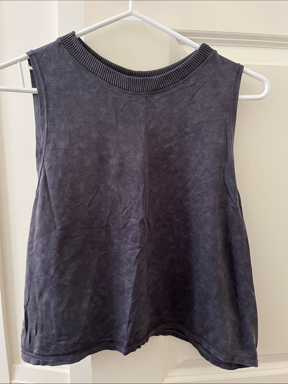 Women's Sleeveless Crewneck Tank Top - Charcoal